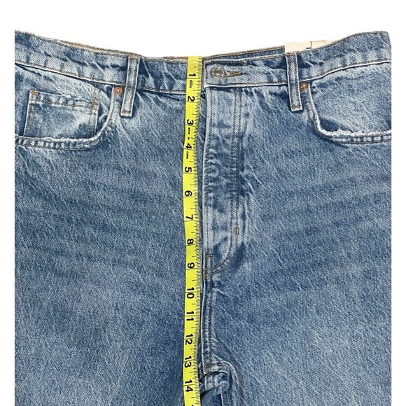 WE The FREE PEOPLE NWT Tapered Baggy Boyfriend High Rise Jeans Sz 31 Distressed - Picture 11 of 15